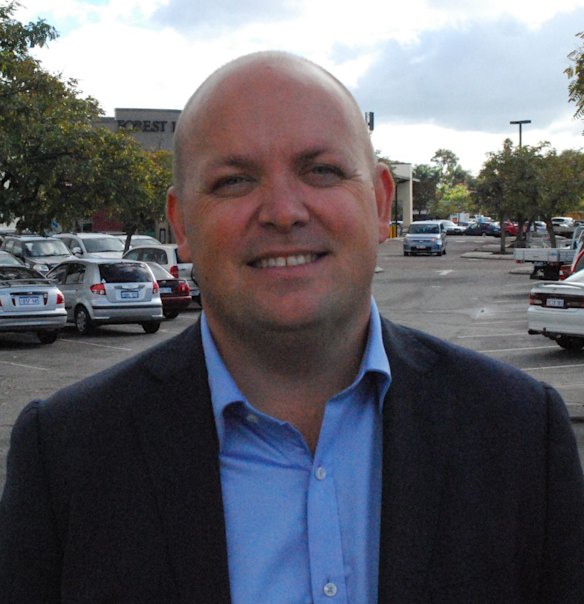 The Liberal candidate for Burt, Matt O'Sullivan, on the campaign trail.