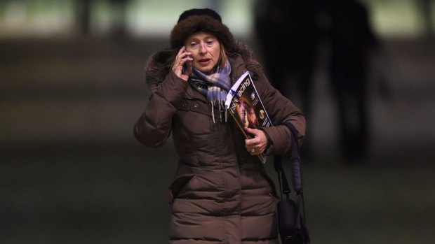 Gai Waterhouse at Flemington on Tuesday morning.