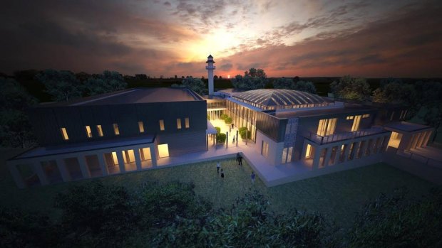 An artist's impression of the proposed mosque.