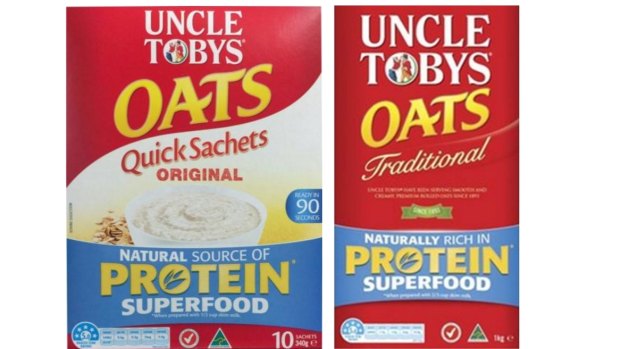 Uncle Tobys has paid penalties to the ACCC for making misleading protein content claims.