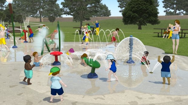 The Lakeside Leisure Centre water play park's winning design.
