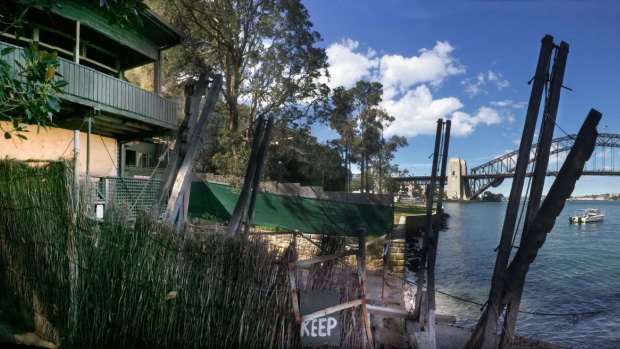 The harbourside property at McMahons Point.