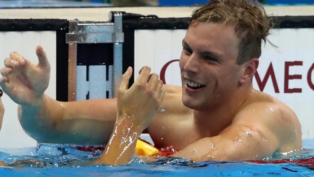 Winner: Australia's Kyle Chalmers.