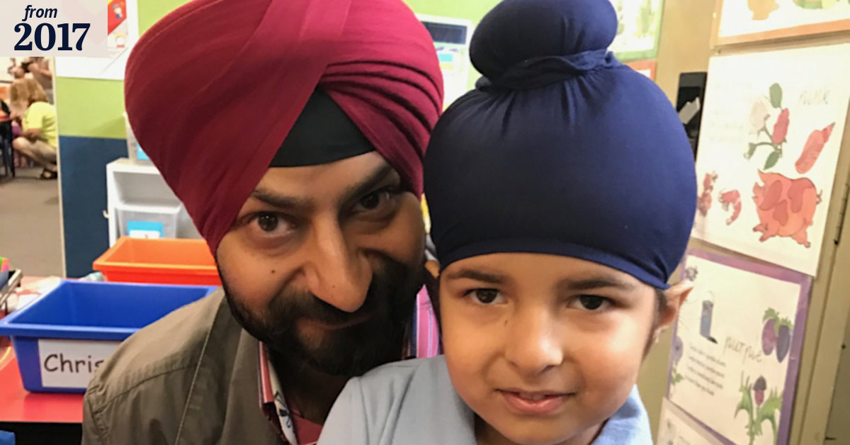 Sidhak and his dad win battle for Sikh boys to wear turban to Christian ...