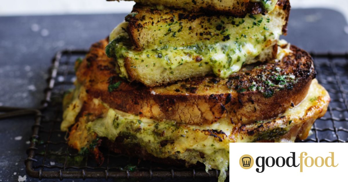 Garlic bread and cheese toastie recipe