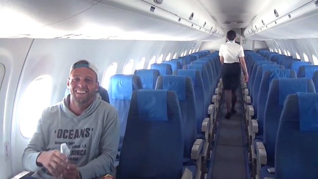 Alex Simon was the only passenger on a Philippine Airlines flight from Manila to Boracay.