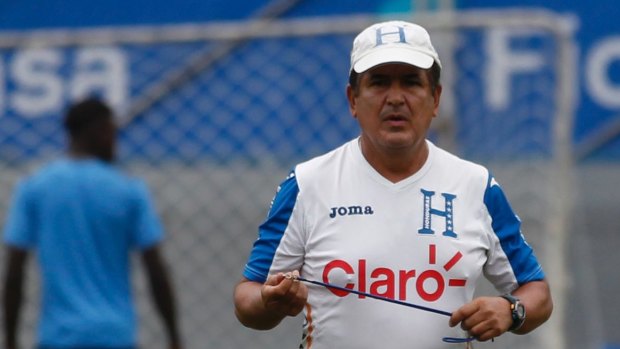 Honduras head coach Jorge Luis Pinto.