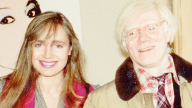 Lyndall Hobbs with Andy Warhol.