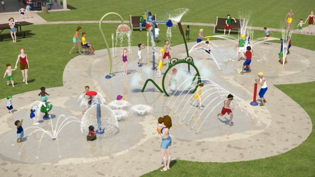 The Lakeside Leisure Centre water play park's winning design.