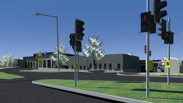 Artist's impression of the $21 million joint fire and ambulance station to be built at Aranda. 