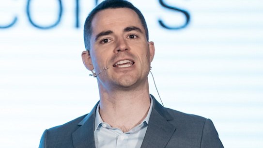 Roger Ver, chief executive officer of Bitcoin.com., speaks at the Shape the Future: Blockchain Global Summit in Hong Kong, China, on Wednesday, Sept. 20, 2017. Bitcoin will probably see another splintering off in November as miners and developers debate how best to scale the cryptocurrency?s rapidly growing marketplace, Ver said in a Bloomberg Television interview. Photographer: Anthony Kwan/Bloomberg