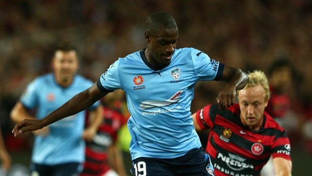  One to watch: Jacques Faty, of Sydney FC, is keen to atone for last season's grand final where he succumbed to injury.
