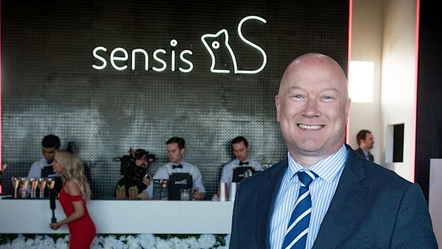 is chief executive John Allan in the company's first birdcage marquee.