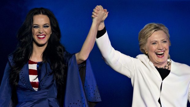 Katy Perry was a big supporter of Hillary Clinton throughout her Presidential campaign. 