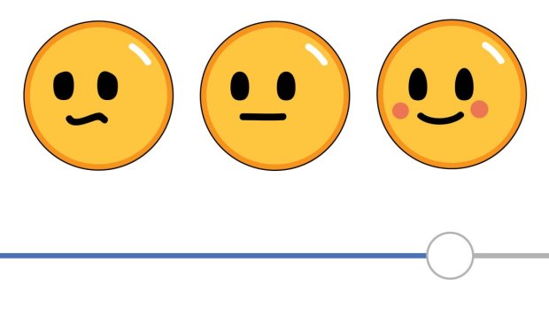 Confidence-scale emojis. Only a handful of facial expressions translate across borders and language groups.