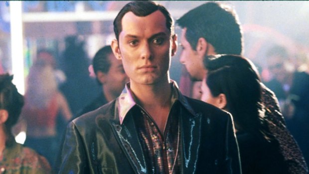 Jude Law, as Gigolo Joe, a robot sex worker in the film A.I. Artificial Intelligence.