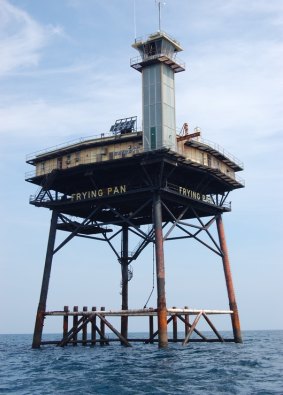 The 85ft-high tower sits above protected reef full of shipwrecks.