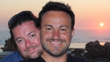 David and Marco Bulmer-Rizzi were on their honeymoon in Adelaide when David  was killed in a fall.
