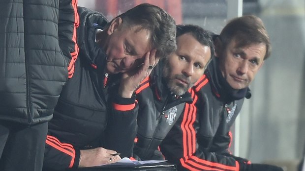 What a headache: Louis van Gaal's run at Manchester United hits another hurdle.
