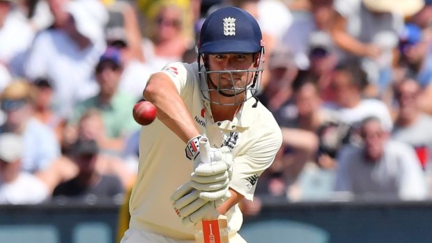Precision: Alastair Cook was back to near his best on Wednesday.