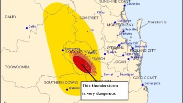 Brisbane Weather Storm Warning For South East Queensland