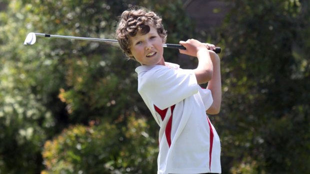 Prodigy: A 12-year-old Heaton at the Illawarra Academy of Sport.