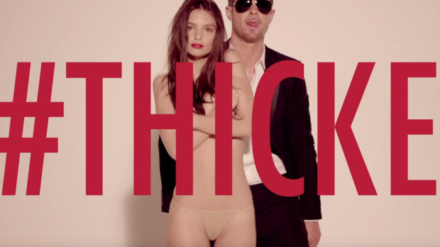 Emily Ratajkowski found fame in Robin Thicke's controversial <i>Blurred Lines</i> video.