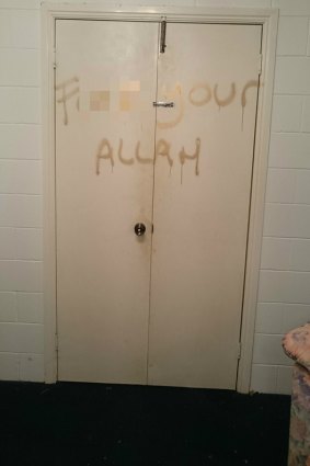 The vandals wrote anti-Islamic slogans throughout the house.