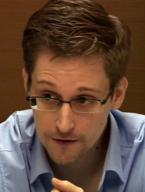 Former US intelligence contractor Edward Snowden.