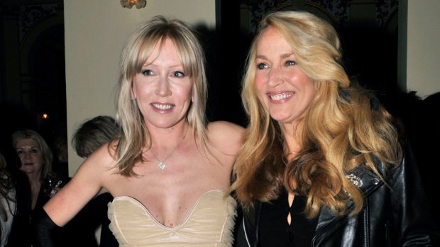 Melanie Greensmith with Jerry Hall in 2008.