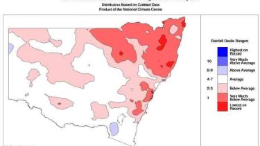 Past 12 months have particularly dry across north-eastern NSW.