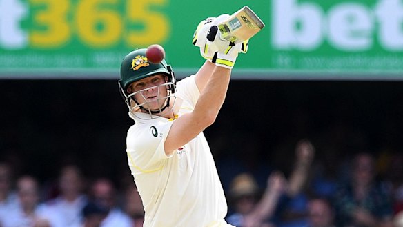 Timing: Steve Smith goes on the offensive at the Gabba.