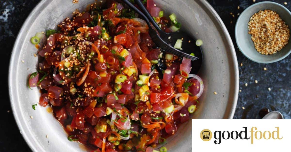 Spicy tuna tartare salad recipe