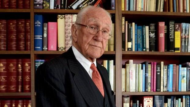 Malcolm Fraser photographed in 2014.