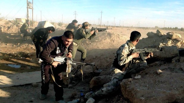 Iraqi security forces fighting Islamic State militants in Ramadi earlier this month.