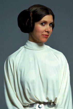 Carrie Fisher as Princess Leia.