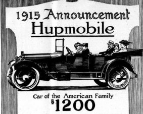 An advertisement for the Detroit-produced Hupmobile in 1915.