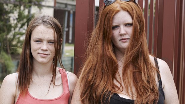 Bailey, left, and Erin, from the first season of <i>Struggle Street</i>.