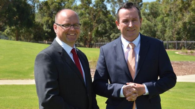 Barry Urban with Premier Mark McGowan.