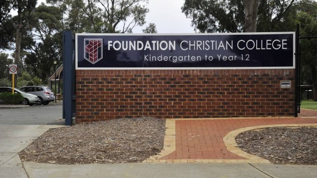 Foundation Christian College in Mandurah told the father of a seven-year-old girl she would not have been welcome had it known her parents were gay.
