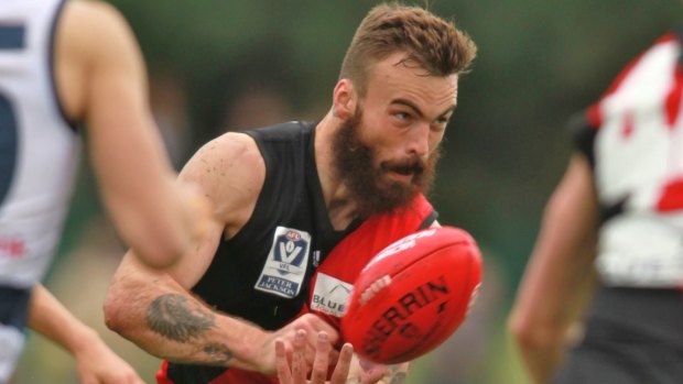 Hal Hunter in Essendon colours in 2013.