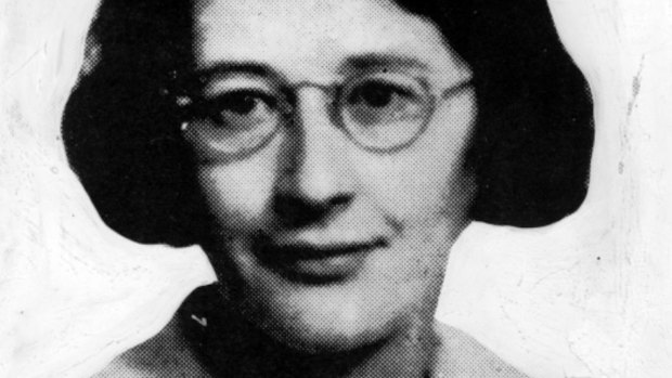 Simone Weil in one of the last photographs taken of her. 