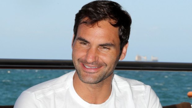 Swiss tennis player Roger Federer enjoyed time on a luxury boat off the West Australian coast.