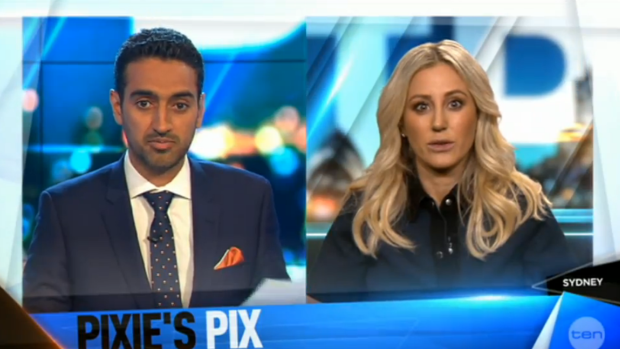 Waleed Aly and Roxy Jacenko on The Project on Wednesday night.