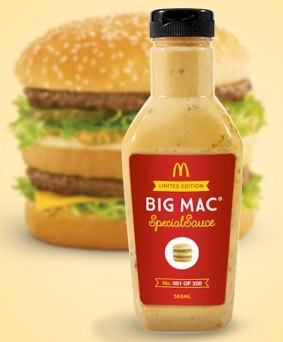 Big Mac Special Sauce will be sold separately in Australia.