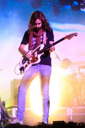 Kevin Parker led his band and the crowd at the Riverstage. 