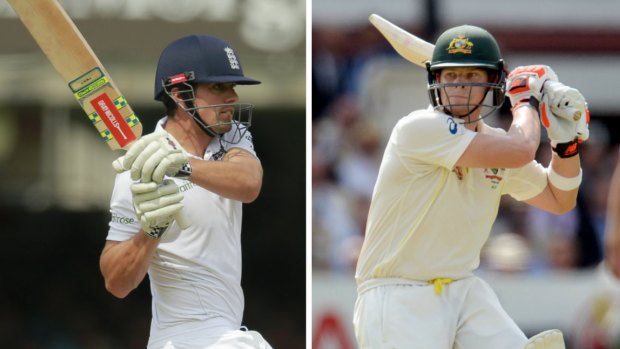 Back for the Ashes: Alastair Cook and Steve Smith.