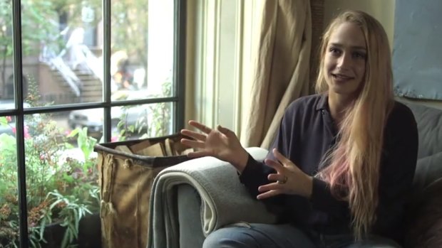 Actress Jemima Kirke in a campaign for the US-based Center for Reproductive Rights.