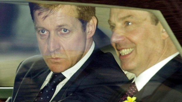 Cosy: Former British prime minister Tony Blair, right, and his director of communications strategy, Alastair Campbell, in 2001.