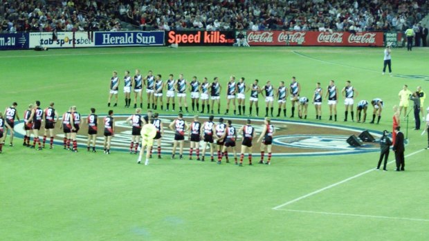 The first AFL match at Docklands stadium in 2000.